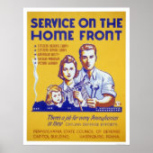 Poster Service Sur Le WPA Homefront (Devant)
