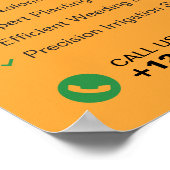 Poster Services de jardin professionnels, Paysage (Coin)