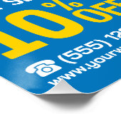 Poster Services de nettoyage professionnels - (finition b (Coin)