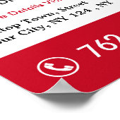 Poster Services de toiture personnalisés (Coin)