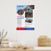 Poster Services de toiture sur mesure (Cuisine)