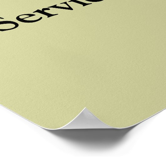 Poster Services d'urgence (Coin)