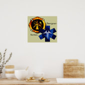 Poster Services d'urgence (Cuisine)