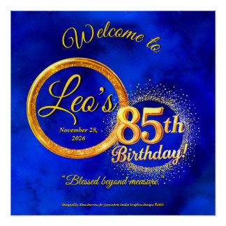 Poster Serviettes pour anniversaire marquant