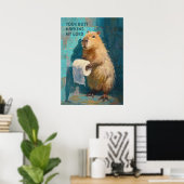 Poster Serviettes pour votre derrière de capybara (Bureau à domicile)