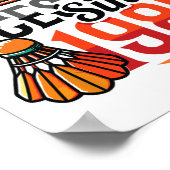 Poster Serving Aces depuis 1985 Badminton Lover 40th Birt (Coin)