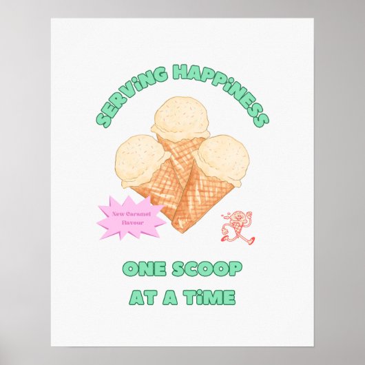 Poster Serving Happiness (Devant)