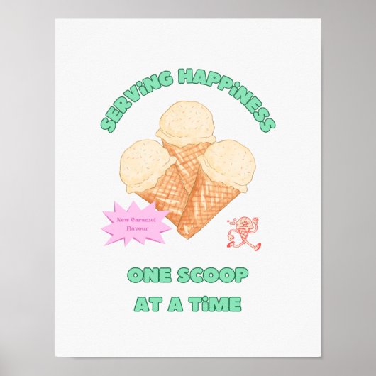 Poster Serving Happiness (Devant)