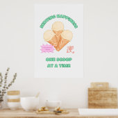 Poster Serving Happiness (Cuisine)