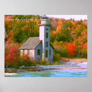 Poster Servir le Seigneur avec joie