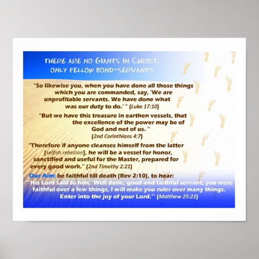 Poster Serviteur (Devant)