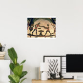 Poster Serviteurs Préparer la nourriture pour un symposiu (Bureau à domicile)