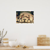 Poster Serviteurs Préparer la nourriture pour un symposiu (Cuisine)