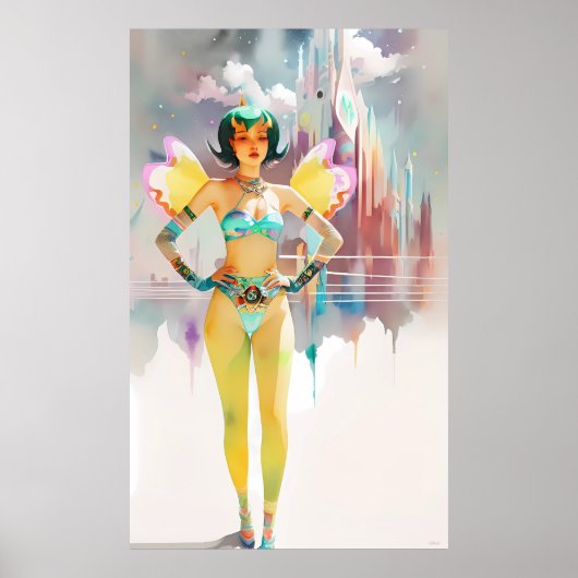 Poster Ses Ailes De Fée Étaient En Plein Sauvage (Devant)