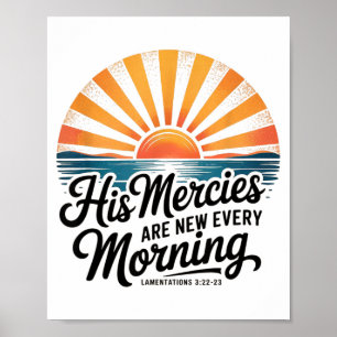 Poster Ses bontés sont nouvelles chaque matin Lamentation