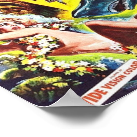 Poster Ses dieux du récif de requin (Coin)