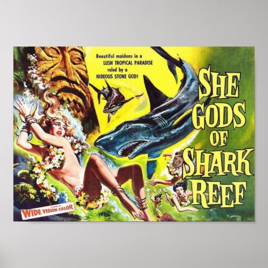 Poster Ses dieux du récif de requin (Devant)