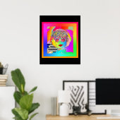 Poster Ses yeux sont sur le café (Bureau à domicile)