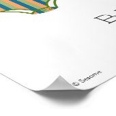 Poster Sesame Pals Bodysues Baby shower Bienvenue (Coin)