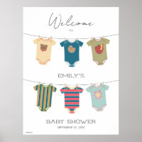Sesame Pals Bodysues Baby shower Bienvenue