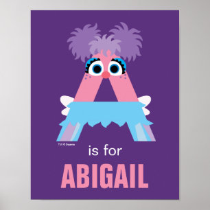 Poster Sesame Street   A est pour Abby