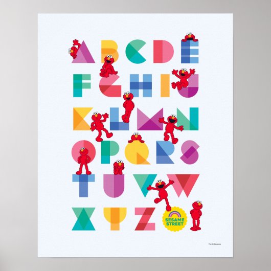 Poster Sesame Street | Alphabet d'Elmo (Devant)