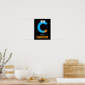 Poster Sesame Street | C est pour Cookie Monster (Cuisine)
