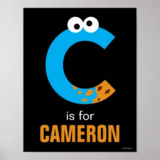 Poster Sesame Street | C est pour Cookie Monster (Devant)