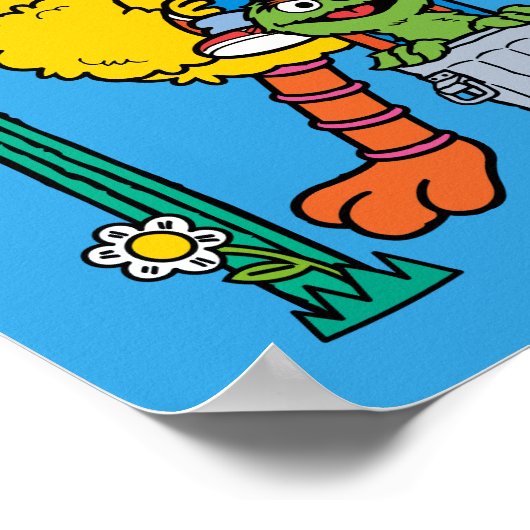 Poster Sesame Street Characters & Street Sign (Coin)