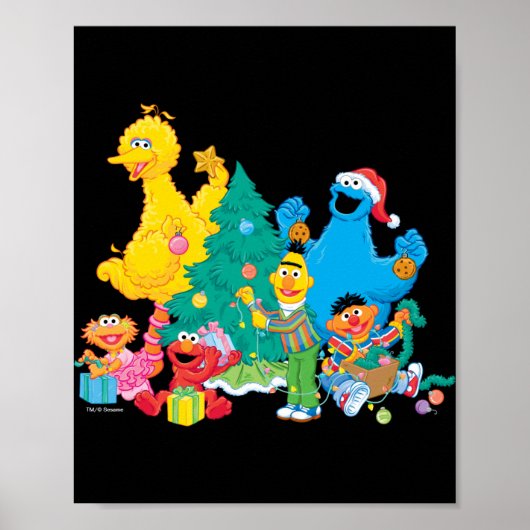 Poster Sesame Street Christmas Pals (Devant)