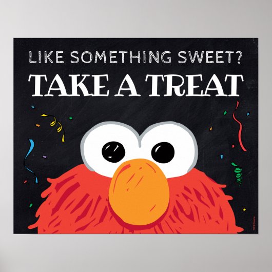 Poster Sesame Street - Elmo Chalkboard Prenez Une Offre (Devant)