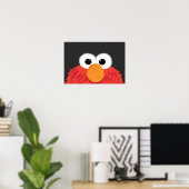 Poster Sesame Street | Gros visage d'Elmo (Bureau à domicile)