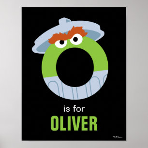 Poster Sesame Street   O est pour Oscar