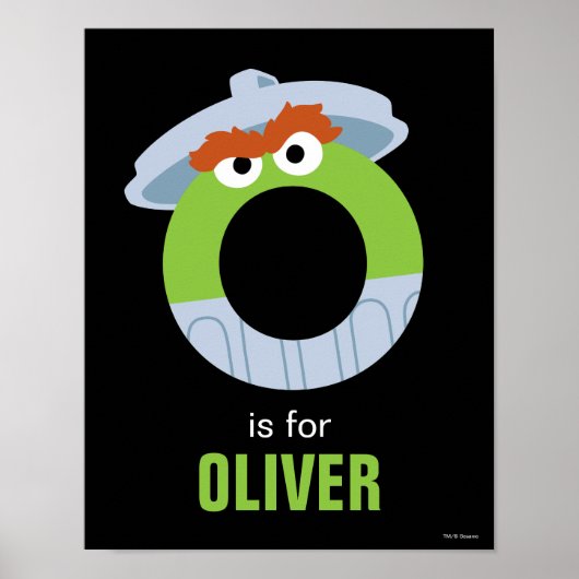 Poster Sesame Street | O est pour Oscar (Devant)