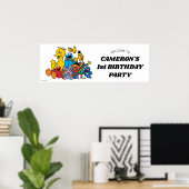 Poster Sesame Street Pals 1er anniversaire Bienvenue (Bureau à domicile)
