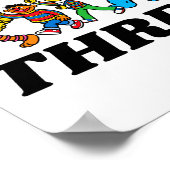 Poster Sesame Street Pals 3rd Birthday Balloons Toddler  (Coin)