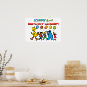 Poster Sesame Street Pals Balloons Anniversaire (Cuisine)