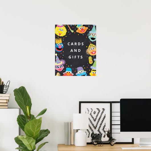 Poster Sesame Street Pals Confetti | Cartes et cadeaux (Bureau à domicile)