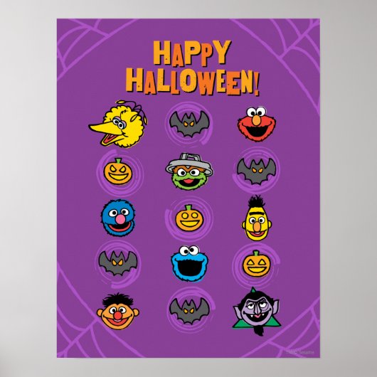 Poster Sesame Street Pals - Joyeux Halloween ! (Devant)