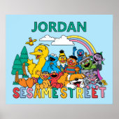 Poster Sesame Street | Rainbow Wave (Devant)