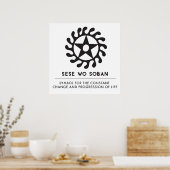 Poster Sese Wo Soban | Symbole Changements et Transitions (Cuisine)