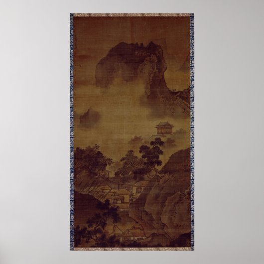 Poster Sesshu Toyo Paysage de quatre saisons - Automne (Devant)