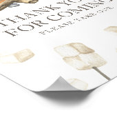 Poster S'est plus amusant Merci de baby shower pour venir (Coin)