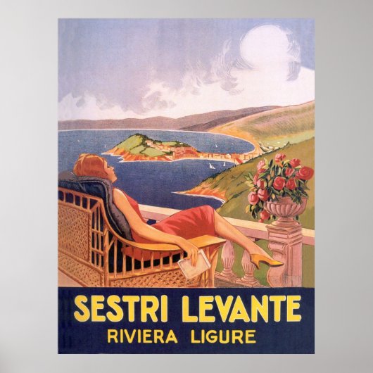 Poster Sestri Levante, Riviera Ligure, Italie (Devant)