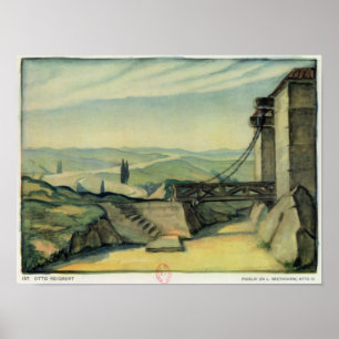 Poster Set design for Act II of the opera 'Fidelio'