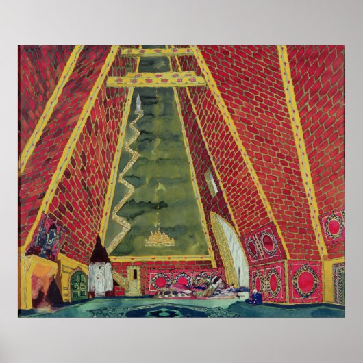 Poster Set Design pour 'Thamar', 1912 (Devant)