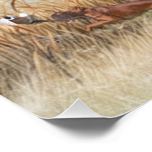 Poster Setter irlandais - Oiseau Dog Ultimate Upland (Coin)