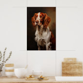 Poster Setter rouge et blanc irlandais (Cuisine)