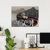 Poster Seul avec Dieu (Bureau à domicile)