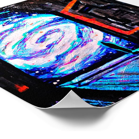 Poster Seul avec l'abîme brillant (Coin)